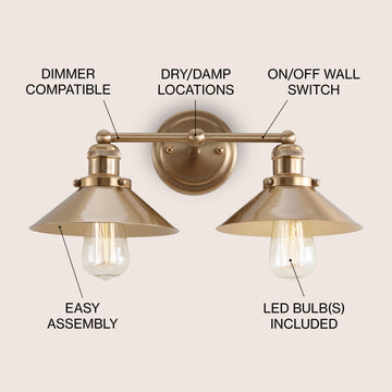July Metal Shade Sconce